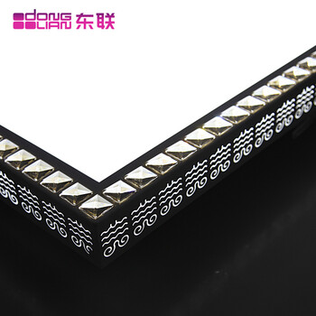 东联铁艺现代简约智能圆形水晶灯led卧室灯吸顶灯具客厅灯饰X391 APP智能36W中号