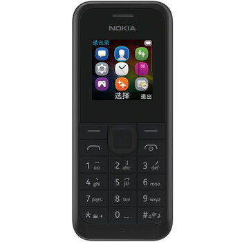 诺基亚(nokia)105 (rm-1133) 黑色 移动联通2g手机 老人手机 双卡双待