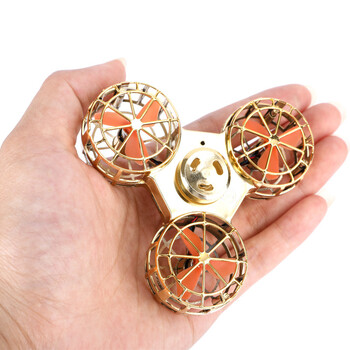 飞行陀螺会飞的指尖陀螺电动空中旋转手指减压玩具抖音回旋飞行器