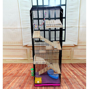 松鼠笼子飞鼠笼子木质款三层多层笼子五层魔王笼子蜜袋鼯别墅笼子 120