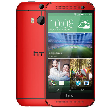HTC One M8e 联通4G手机 宝石红