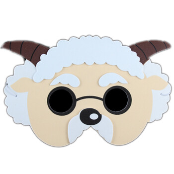 圣诞节化妆儿童表演卡通面具喜洋洋动物道具幼儿园2