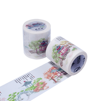 特油手账和纸胶带俊逸轩昂中国古风男子帅哥人物diy装饰整卷贴纸烟雨楼53mm 5m 特油带离型 图片价格品牌报价 京东