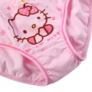 hello kitty 女童内裤4条装中大童学生平角三角短裤 ktn062 混色 120
