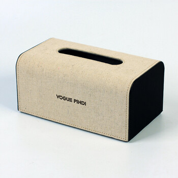 2件特卖皮革纸巾盒 餐巾盒 纸巾抽架皮质抽纸盒 创意时尚 麻布大号