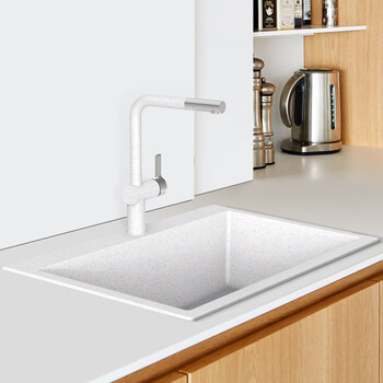 洗菜盆 单槽石英石水槽厨房高硬度耐划洗菜盆小中大单槽台盆洗碗池