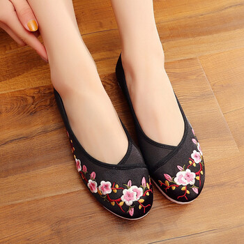 老北京布鞋女平跟2019新款汉服鞋子女平底绣花鞋民族风女鞋古风鞋