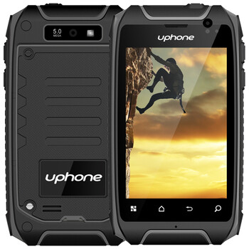 优豊(uphone) U5+ 移动联通2G三防智能手机双卡双待防水手机 黑色 官方标准版