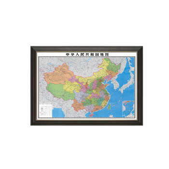 复古地图装饰画 办公室背景墙挂画 可标记壁画 磁吸中国地图 经典高贵