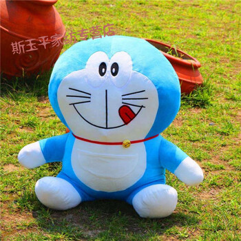 机器猫哆啦a梦公仔毛绒玩具布娃娃叮当猫抱枕玩偶女生生日礼物 蓝色