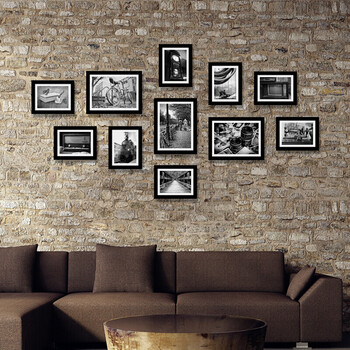 70后80年代致青春复古怀旧酒吧餐厅有框组合装饰画欧美记忆照片墙