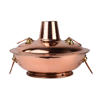 火锅 鸳鸯锅燃气铜锅煤气锅炉涮肉电铜火紫铜红铜火锅锅炉子母清汤