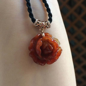 麓川古翠6936缅甸a货翡翠 牡丹 红翡花 送证书