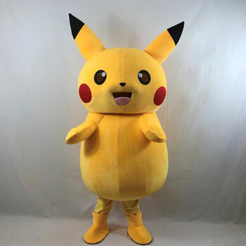 网红抖音轻松熊布朗熊机器猫卡通人偶服装行走人穿玩偶布偶 皮卡丘