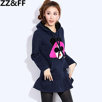 ZZ&FF 2015秋冬新款韩版时尚女装修身显瘦休闲连帽套头外套卫衣  8922 藏蓝色 XXL