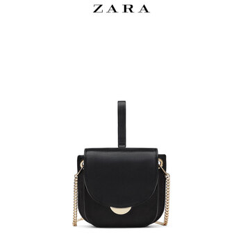 zara 新款 trf 链条单肩斜挎包 女包 17664304040 黑色