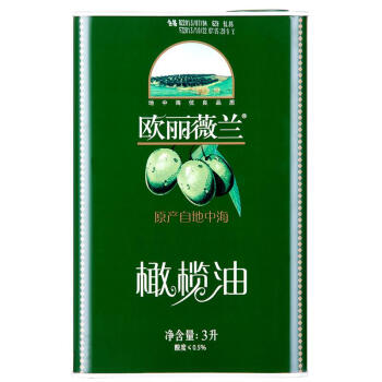 欧丽薇兰Olivoilà 食用油 压榨纯正橄榄油3L