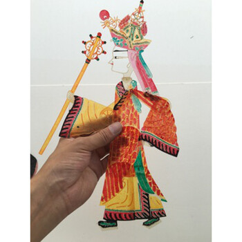 皮影陕西皮影戏人物 带作杆皮影戏道具 西游记 三国演义西 唐僧(优)