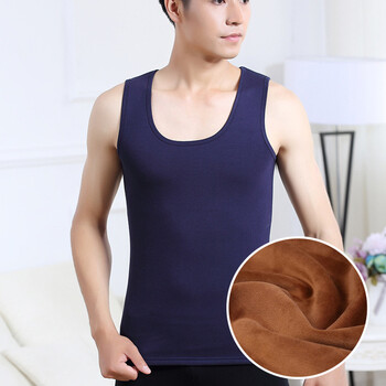 京东品质保障 男士背心女女士吊带紧身内穿冬天打底无袖内搭男冬装 男