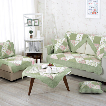 京东精选四季沙发垫布艺全棉防滑四季沙发套田园沙发巾可爱卡通沙发垫