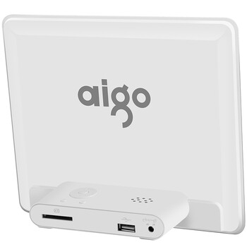 
                                         爱国者（aigo） 数码相框DPF85 高清电子相册 人体智能感应 8英寸高清相册  支持视频音乐  礼品佳选 白色                