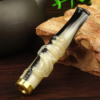 诤友十二生肖牛角烟嘴 循环过滤拉杆烟嘴可清洗精美礼盒套装七夕情人