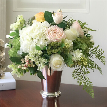 新款仿真花成品样板房客厅花艺玄关花欧式美式餐桌花装饰假花摆件