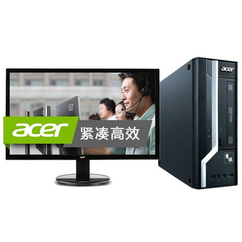 宏碁（acer）SQX4630 140N 商用台式电脑（G1840 4G 500G DVD USB3.0 键鼠 win7）21.5英寸