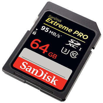 
                                                                                闪迪（SanDisk）64GB SD存储卡 U3 C10 V30 4K 至尊超极速版内存卡 读速170MB/s 写速90MB/s 捕捉4K超高清                