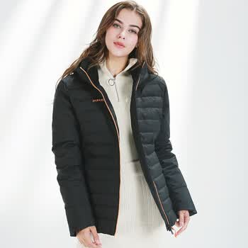 3·unusul/三由户外简约中厚休闲羽绒服修身女款 女款黑色 xl