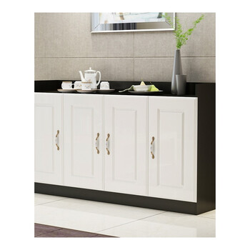 餐边柜办公室茶水柜简约客厅办公茶水台茶水间储物茶叶柜公司 欧式白