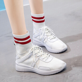 袜子鞋女夏季新款2018aj学生百搭ulzzang运动韩版弹力ins超火高帮