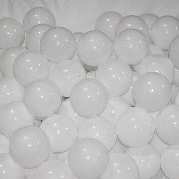 装饰泡泡海洋球波波彩色球宝宝婴儿玩具儿童球池室内家用 特厚7cm白色