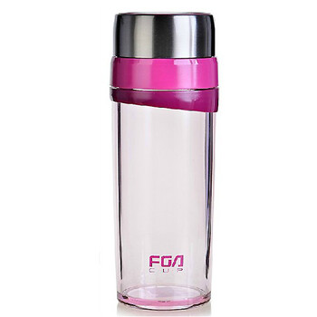 
                                                                                富光魅力时尚水杯尚品泡茶师茶杯塑料太空杯办公杯FS6026-350ML 灰色                