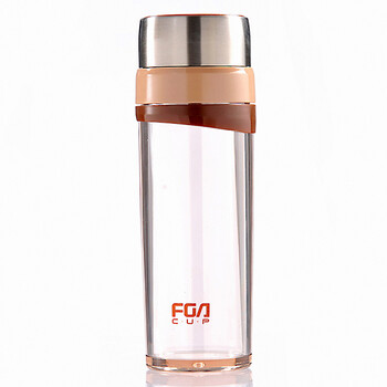 
                                                                                富光魅力时尚水杯尚品泡茶师茶杯塑料太空杯办公杯FS6026-350ML 灰色                