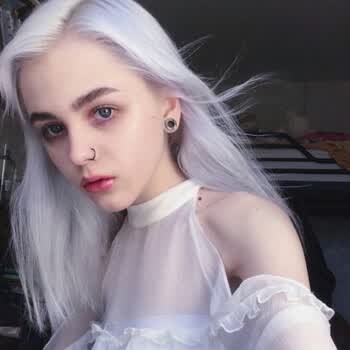 欧美风夜店假发女长直发中分时尚银白圆脸中长直发逼