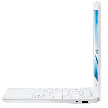 三星（SAMSUNG）110S1J-K03 11.6英寸超薄笔记本电脑（赛扬双核 4G 128G固态硬盘  Win8.1 皮革外观）白色