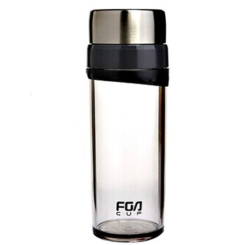 
                                                                                富光魅力时尚水杯尚品泡茶师茶杯塑料太空杯办公杯FS6026-350ML 灰色                