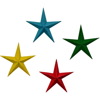 五角星壁饰创意个性墙上装饰品酒吧ktv墙壁挂饰墙饰挂件 绿小号星星