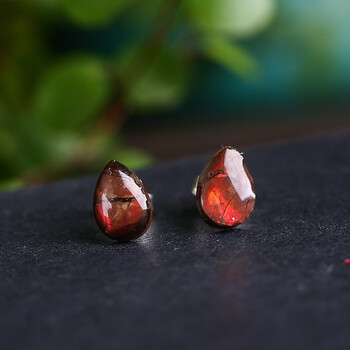 纯银镶嵌天然斑彩石斑彩螺戒指李居明推荐开运旺财 6号 6*9毫米 1克