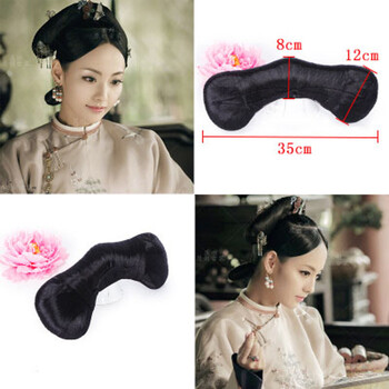 影视延禧攻略魏璎珞燕尾假发清朝皇后宫廷格格福晋旗头假发 款式8旗头