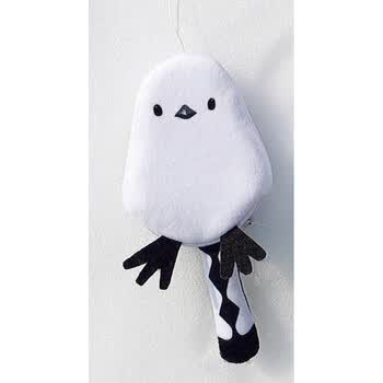 现货即发 小肥啾挂件 银喉长尾山雀钥匙包 毛绒公仔 零钱包 包体11*8.