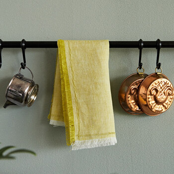 餐巾 亚麻西餐布欧美式纯色 餐桌套装法式餐垫隔热垫 6少女-樱草色