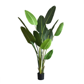 北欧大型仿真植物旅人蕉盆景盆栽仿真盆景摆件创意装饰龟背叶植物 80