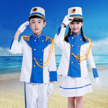 鼓号队服装少儿升旗手服装儿童仪仗队服管乐队服少先队鼓手服新款yly