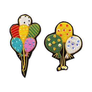 素写(suxie)手工刺绣彩色气球胸针男女配饰印度丝徽章外套别针开衫