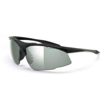 拓步TS001M 骑行眼镜变色偏光 户外运动眼镜太阳镜跑步眼镜男女款 黑