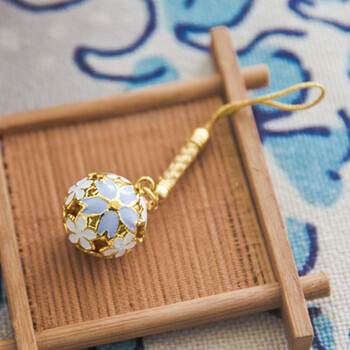 樱花铃铛 手机链樱铃挂饰日本清水寺京都礼物御守挂件 小清新手机礼物