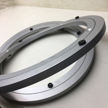 定制转台底座通用桌子大理石圆桌面钢化玻璃旋转转轴转盘轴承轨道16寸