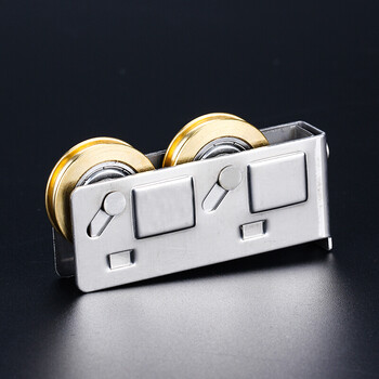 铝合金门窗 滑轮2个滑轮铝合金门窗828型推拉门窗铜滑轮阳台铝合金